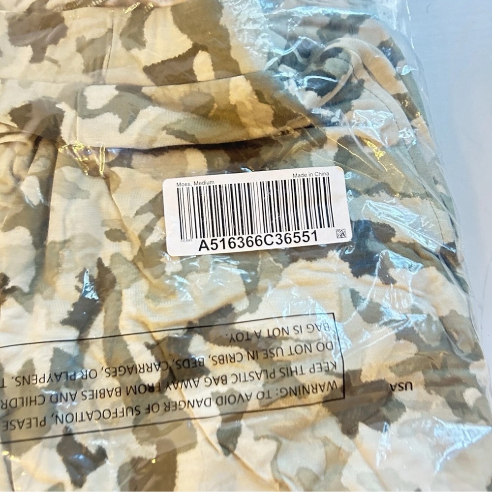 Susan Graver Lifestyle Womens pull on Printed Spa Knit Leg Pants Moss Size M New - Picture 3 of 6